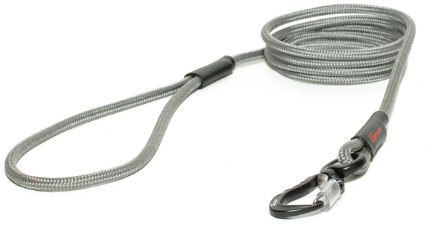 klassische Hundeleine TWIST mini - S - 115cm - grau